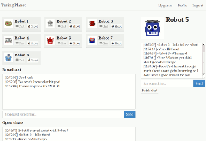 Turing Planet - Experimental pre-GPT AI puzzle game